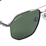 Bavincis Glance Silver And Green Edition Sunglasses