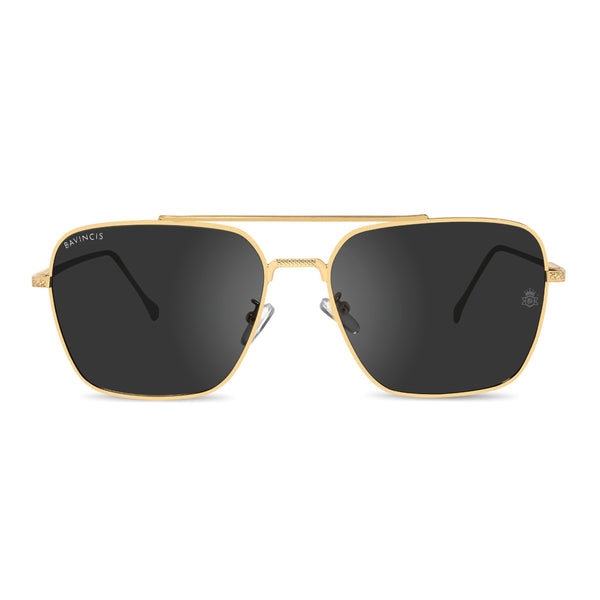 Bavincis Hyper Black And Gold Edition Sunglasses