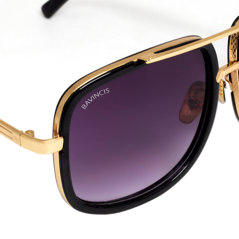 Bavincis Spectral Gold And Gray Gradient Edition Sunglasses