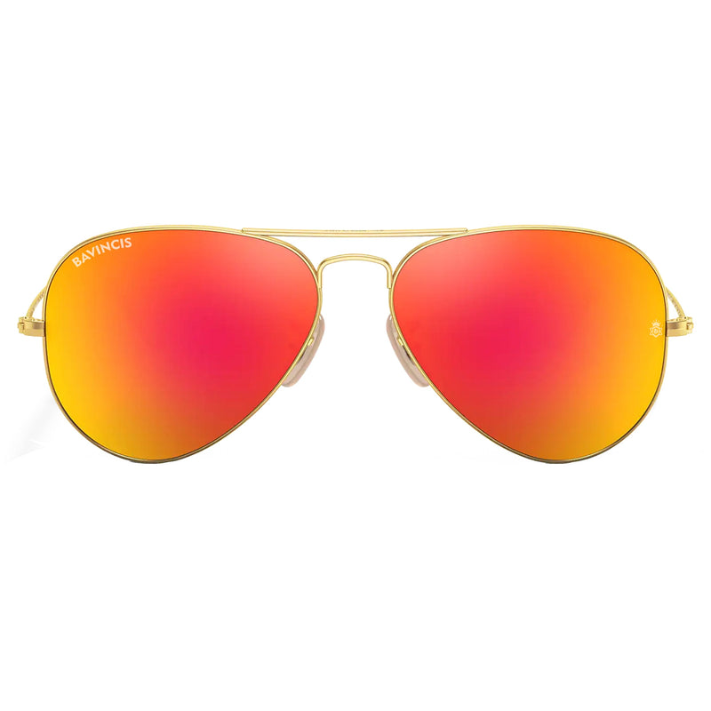 Bavincis Tommy Gold And Orange Mercury Edition Sunglasses