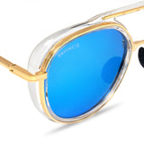 Bavincis Fleets Gold And Blue Mercury Edition Sunglasses