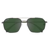 Bavincis Glance Silver And Green Edition Sunglasses