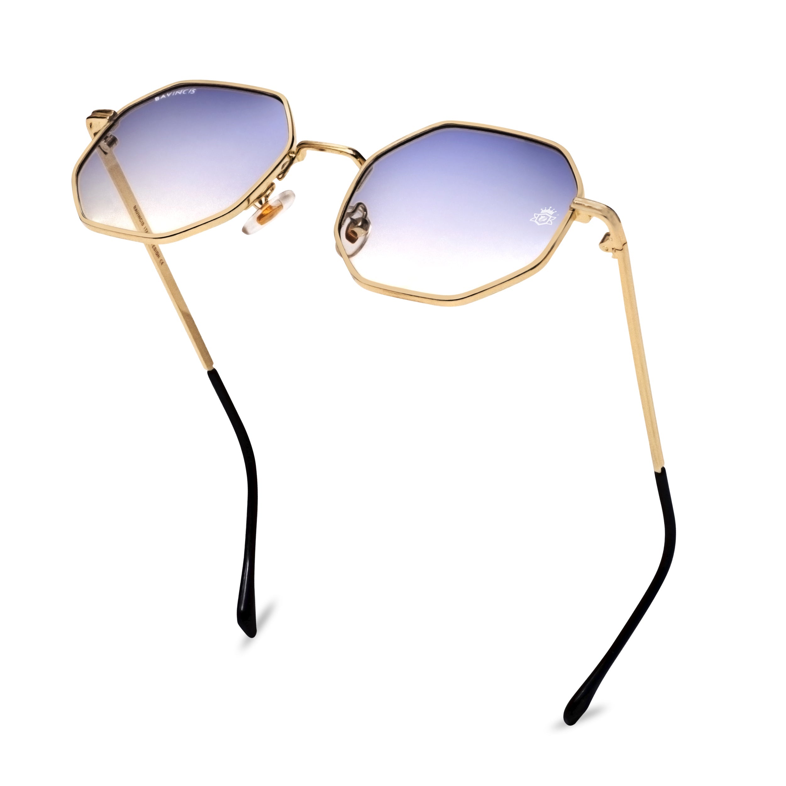 Bavincis Baystacks Gold And Blue Gradient Edition Sunglasses