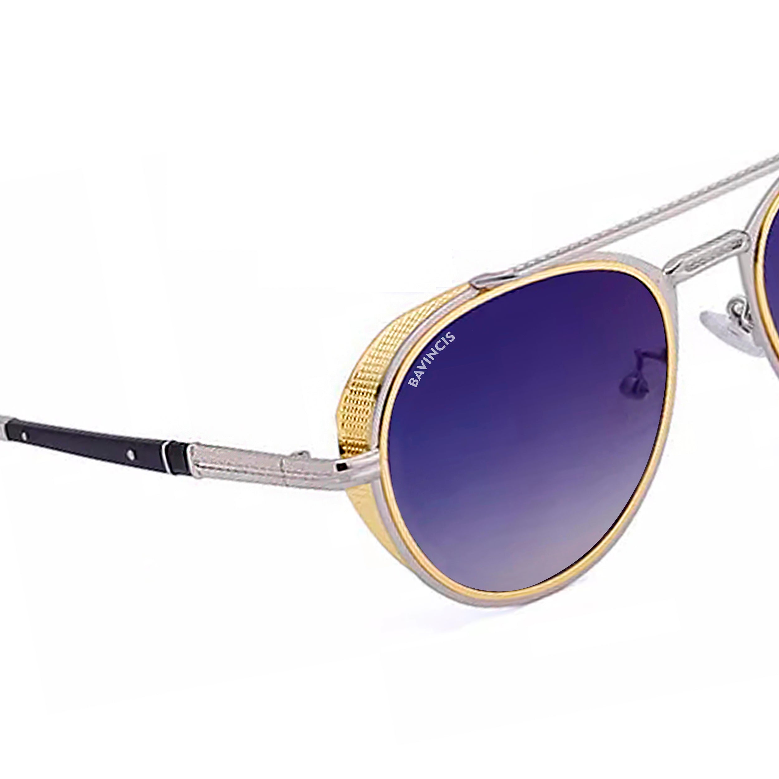 Bavincis Kindon Gold And Blue Gradient Edition Sunglasses