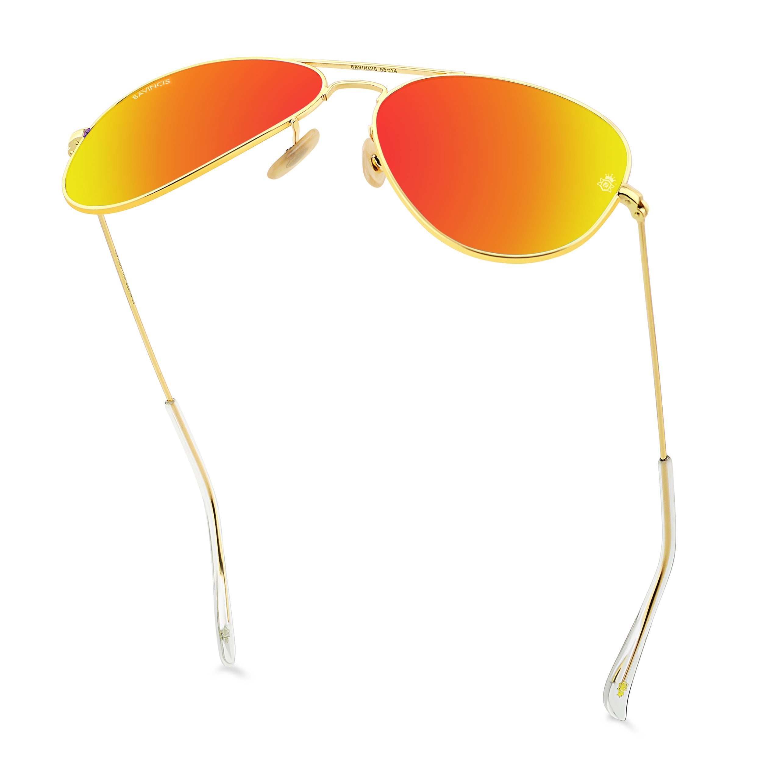 Bavincis Tommy Gold And Orange Mercury Edition Sunglasses