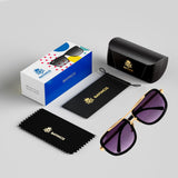 Bavincis Spectral Gold And Gray Gradient Edition Sunglasses