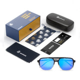 Bavincis Fixton Gold And Dark Blue Edition Sunglasses