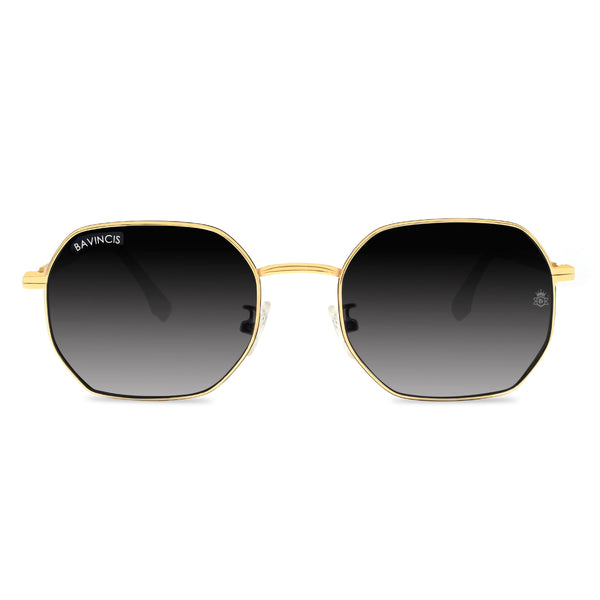 Bavincis Baycan Gold And Gray Gradient Edition Sunglasses