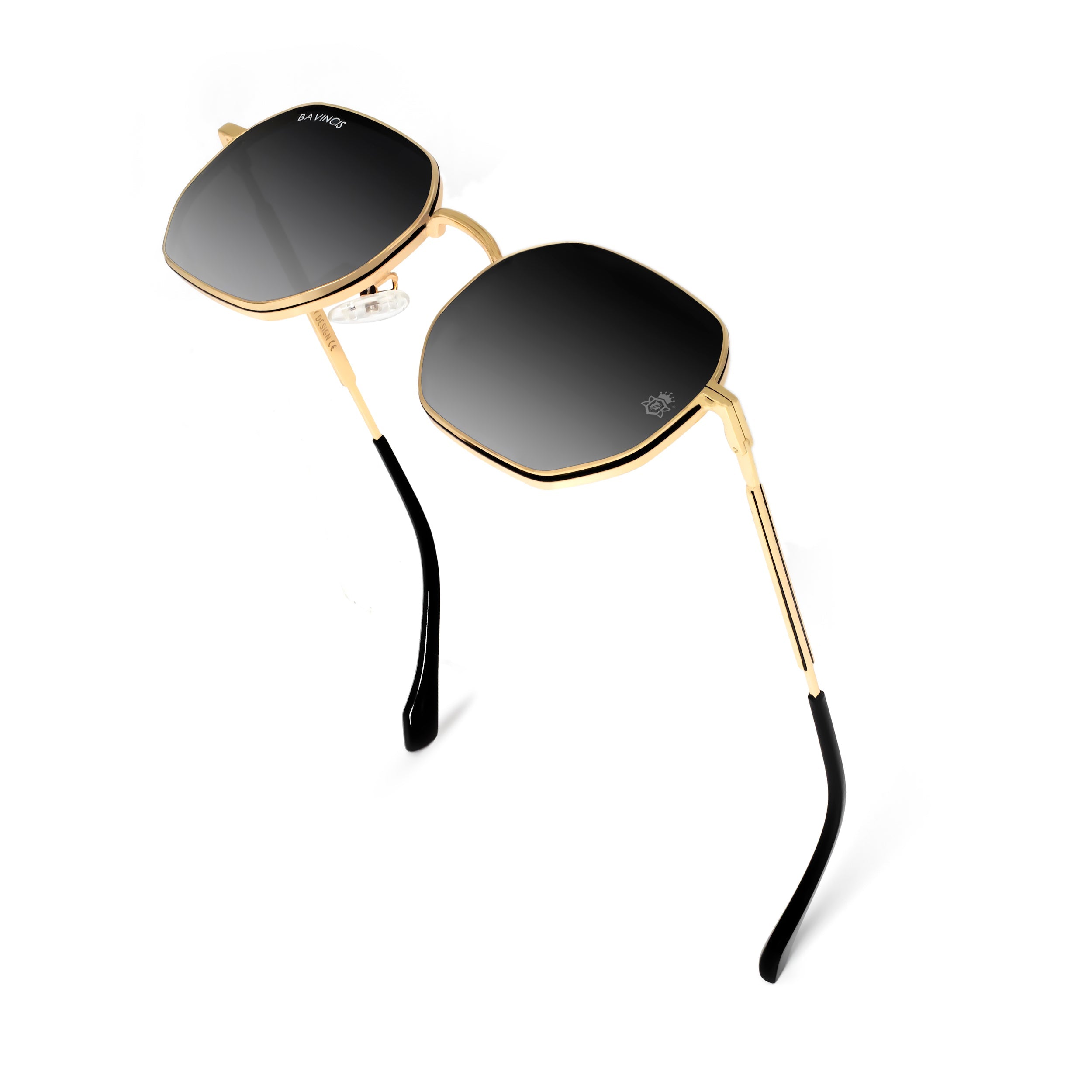 Bavincis Baycan Gold And Gray Gradient Edition Sunglasses