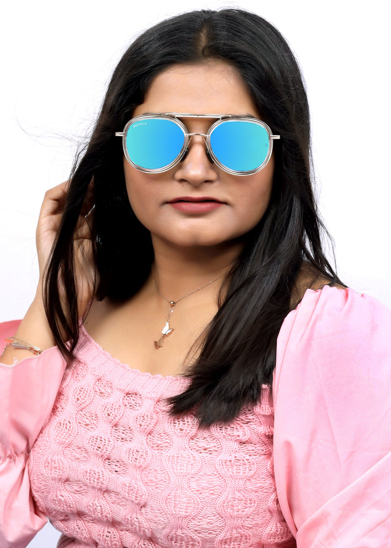 Bavincis Fleets Gold And Blue Mercury Edition Sunglasses