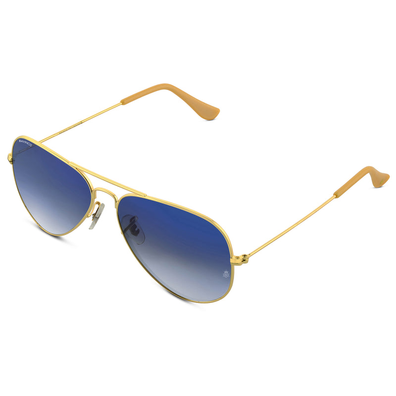 Bavincis Tommy Gold And Blue Gradient Edition Sunglasses