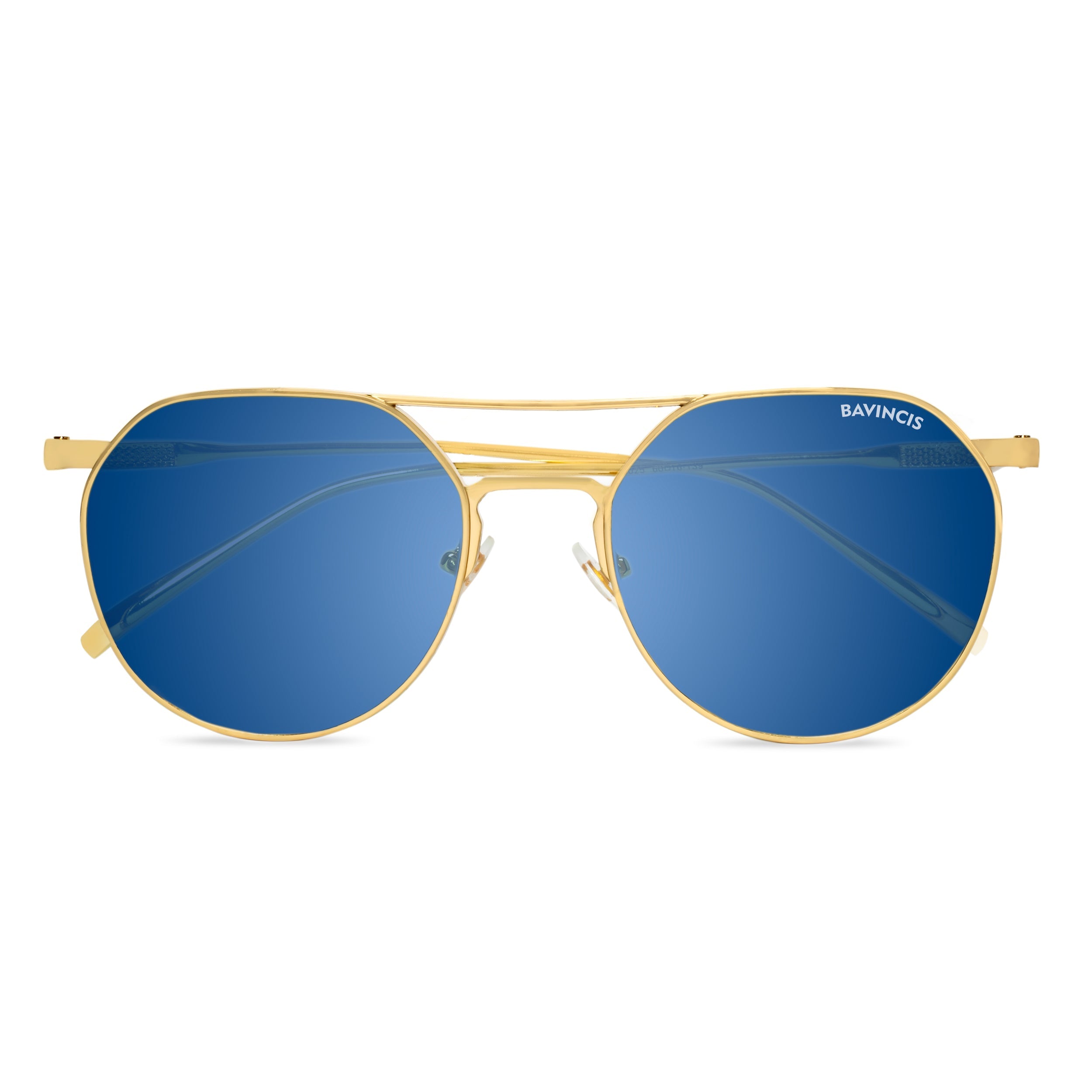 Bavincis Spektus Gold And Blue Mercury Edition Sunglasses