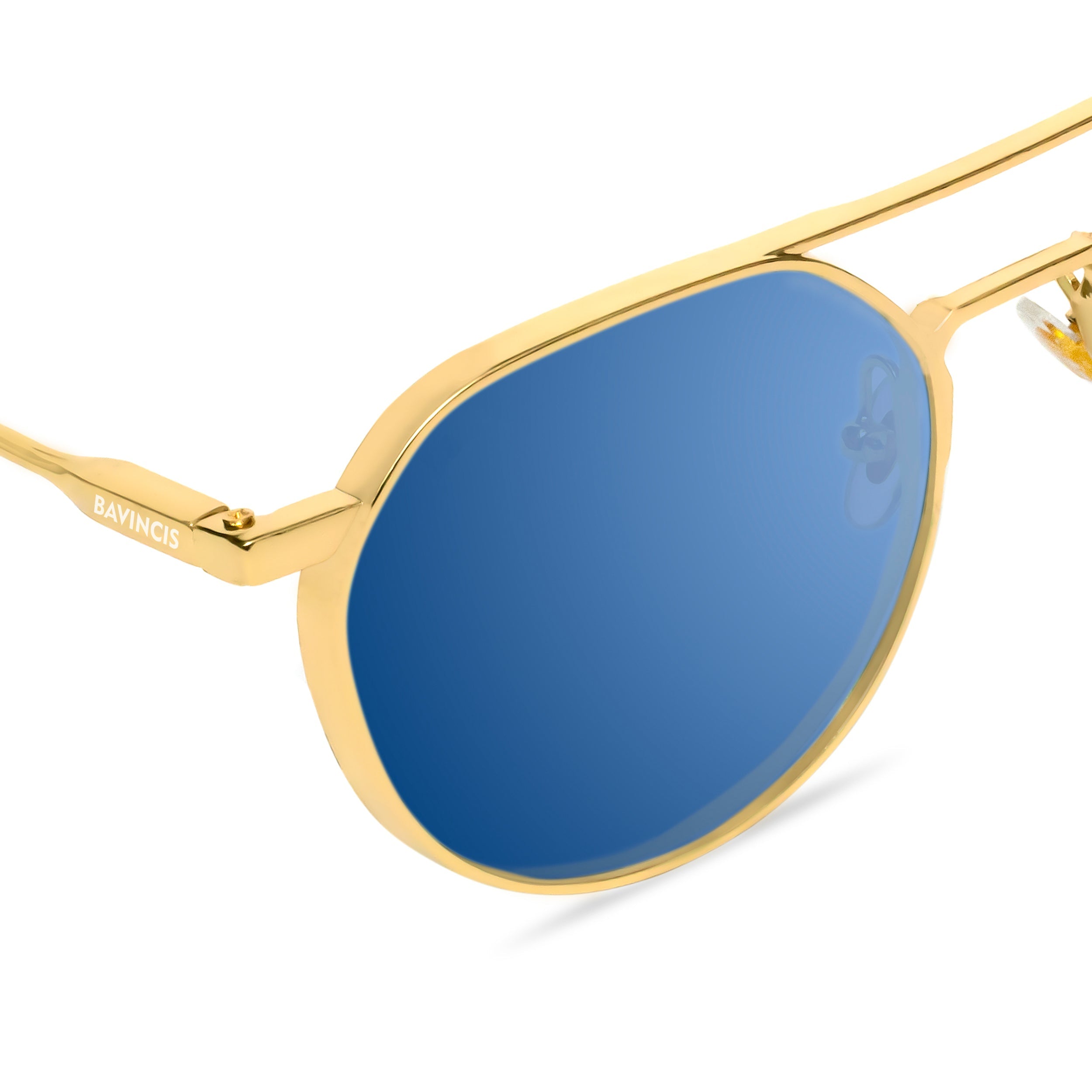 Bavincis Spektus Gold And Blue Mercury Edition Sunglasses