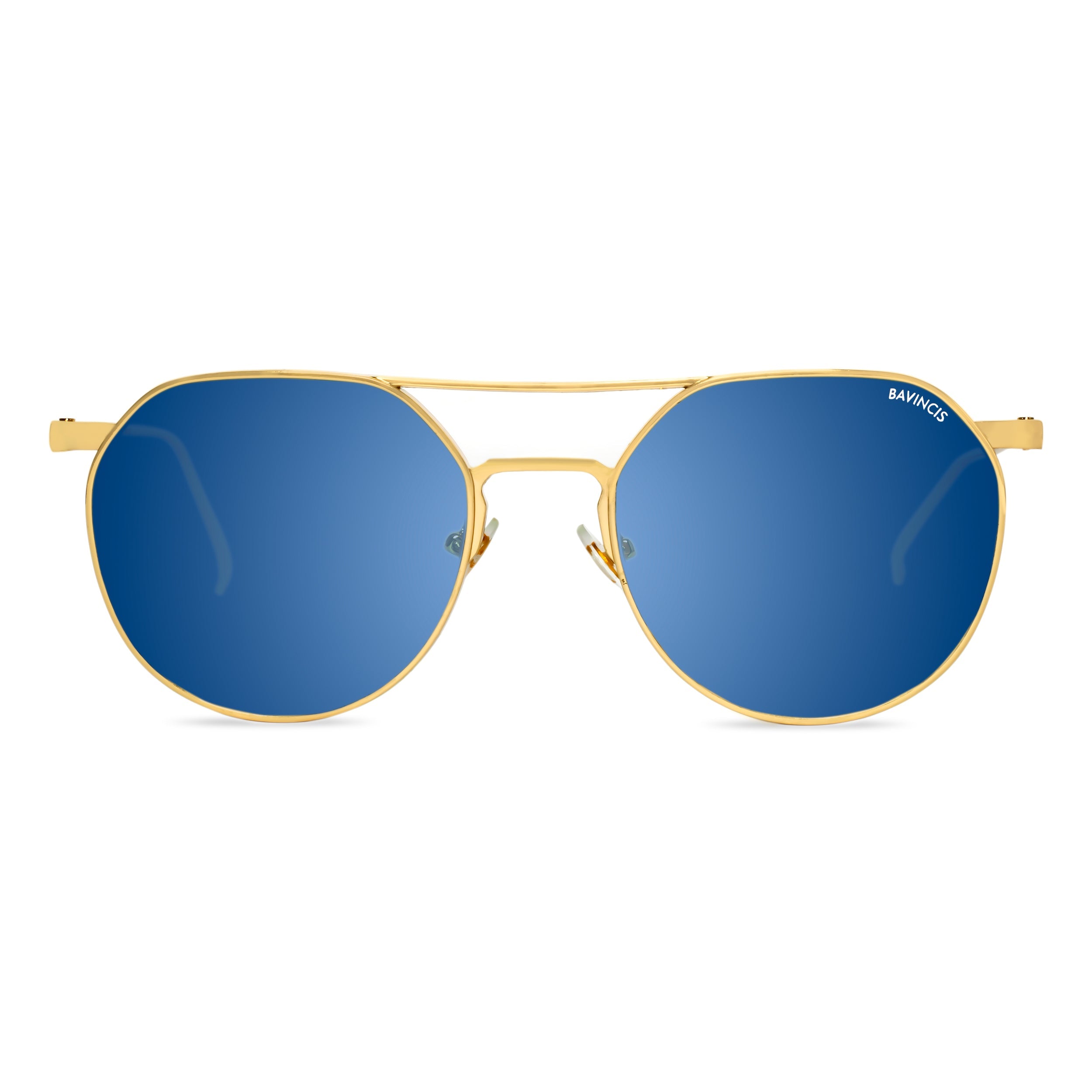 Bavincis Spektus Gold And Blue Mercury Edition Sunglasses