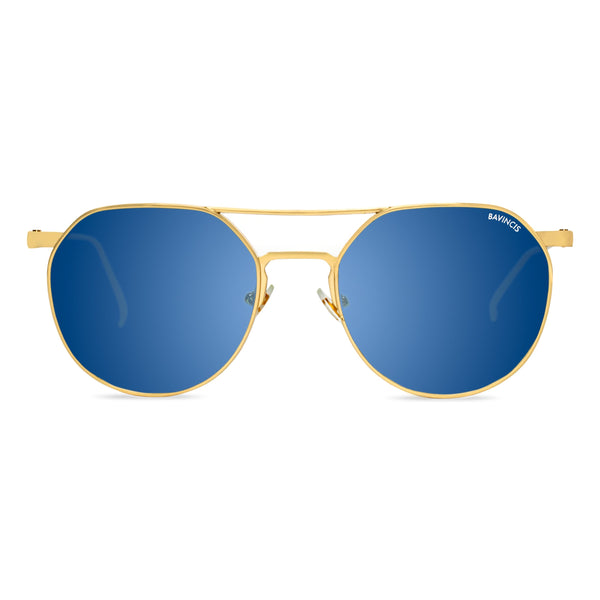Bavincis Spektus Gold And Blue Mercury Edition Sunglasses