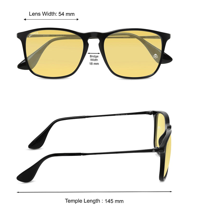 Bavincis Miller Black And Yellow Edition Sunglasses - BAVINCIS
