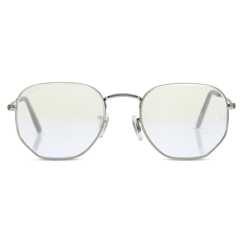 Bavincis Gemini silver and White AntiRay Edition Sunglasses