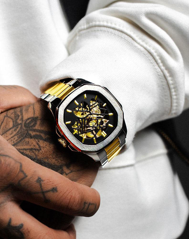 Bavincis Casenova Gold and Black I Automatic Watch - BAVINCIS