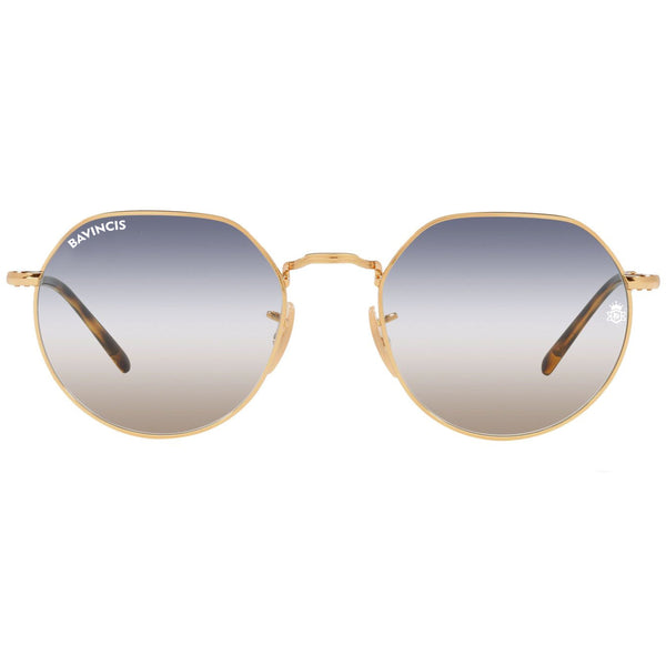 Bavincis Cooper Gold And Blue-Brown Gradient Edition Sunglasses