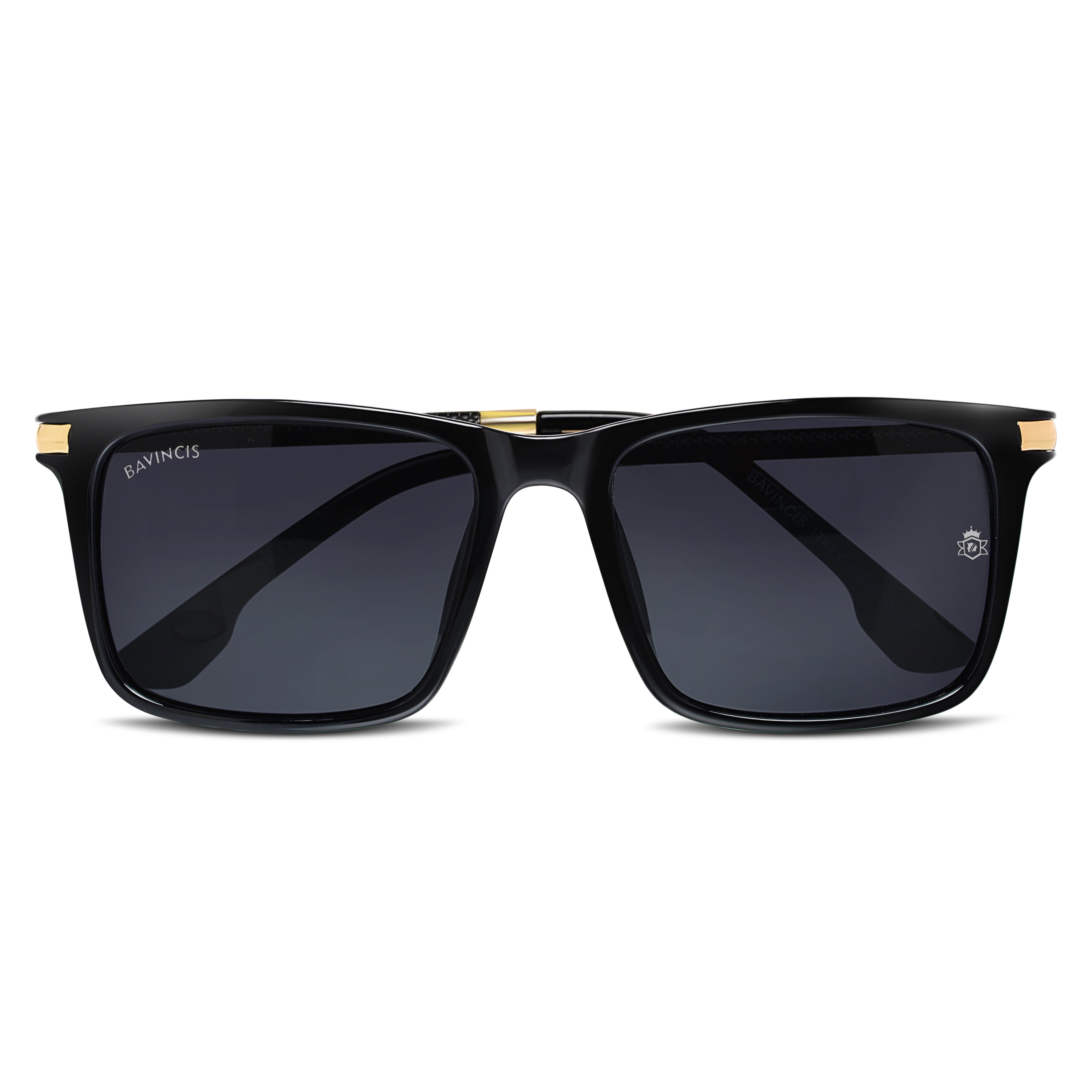 Bavincis Milano Glossy Black And Black Edition Sunglasses - BAVINCIS