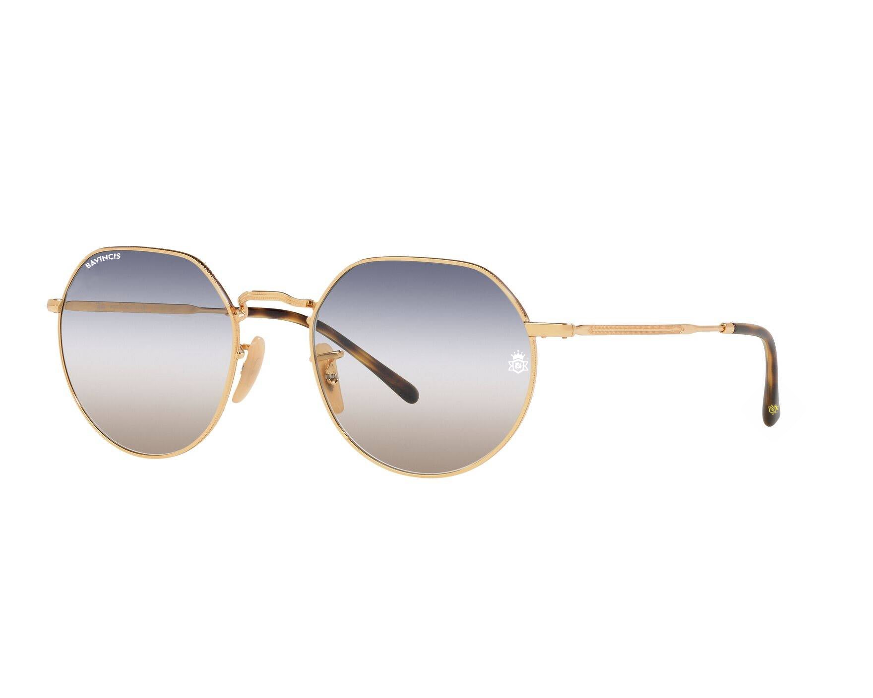 Bavincis Cooper Gold And Blue-Brown Gradient Edition Sunglasses