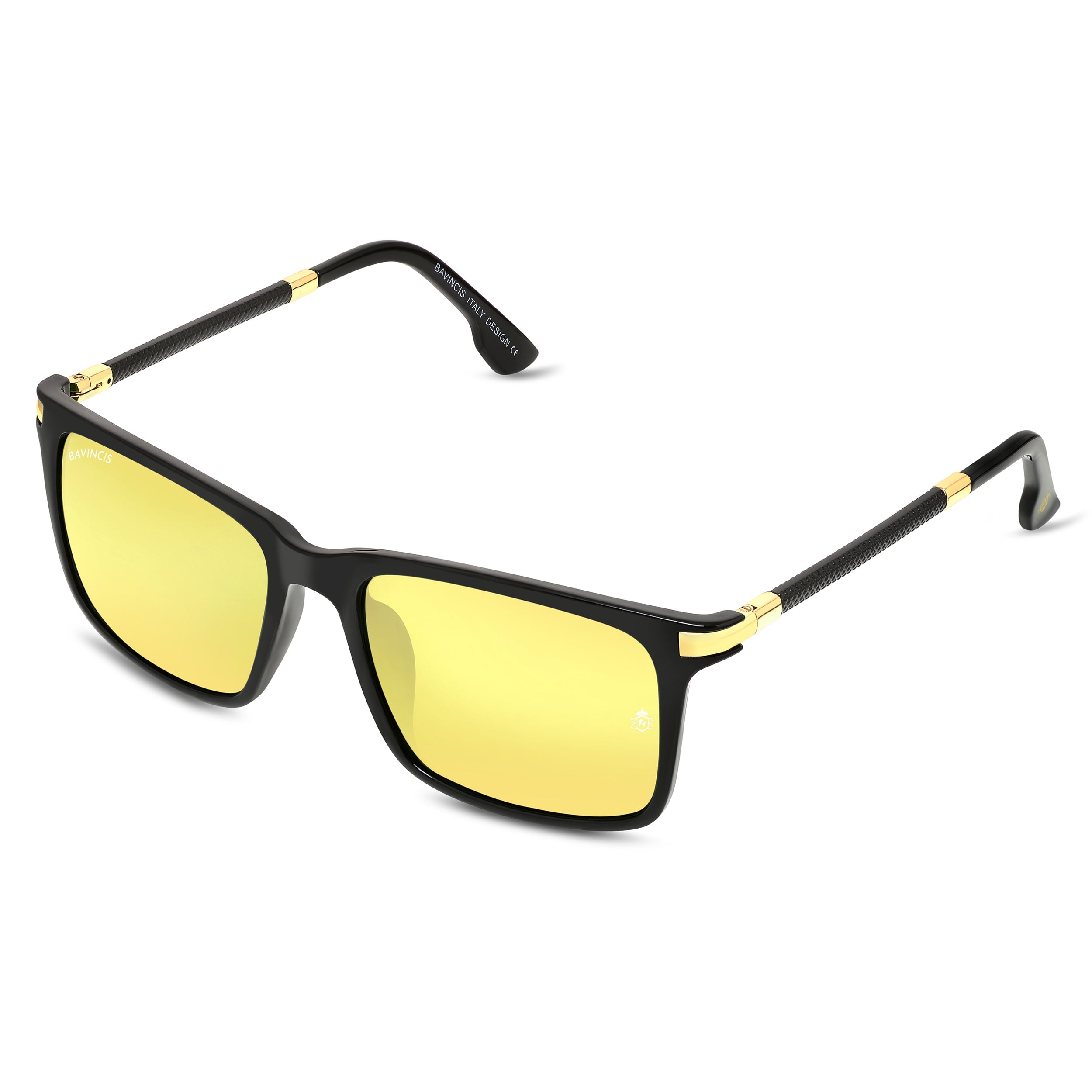 Bavincis Milano Black And Yellow Edition Sunglasses - BAVINCIS