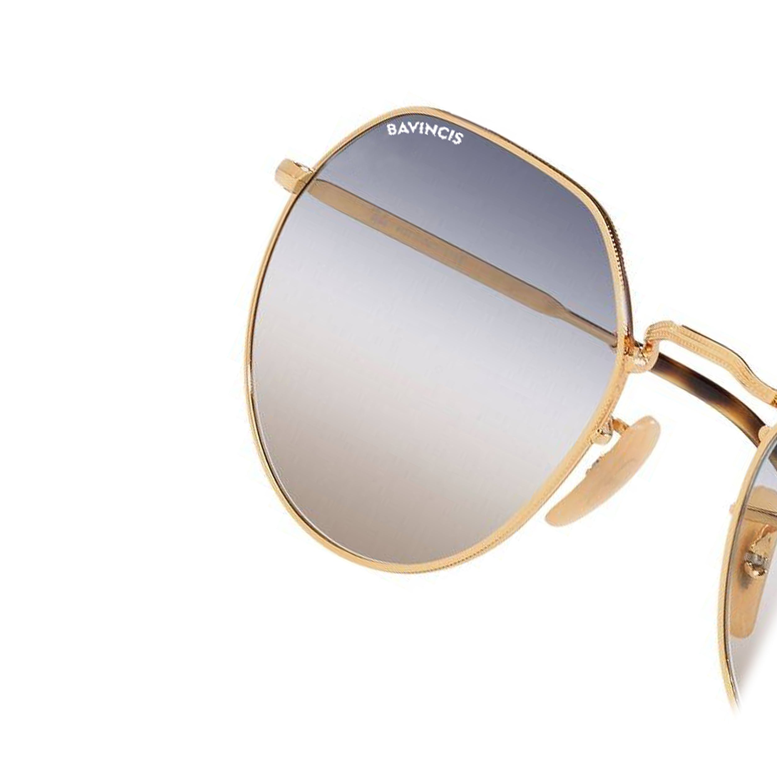 Bavincis Cooper Gold And Blue-Brown Gradient Edition Sunglasses