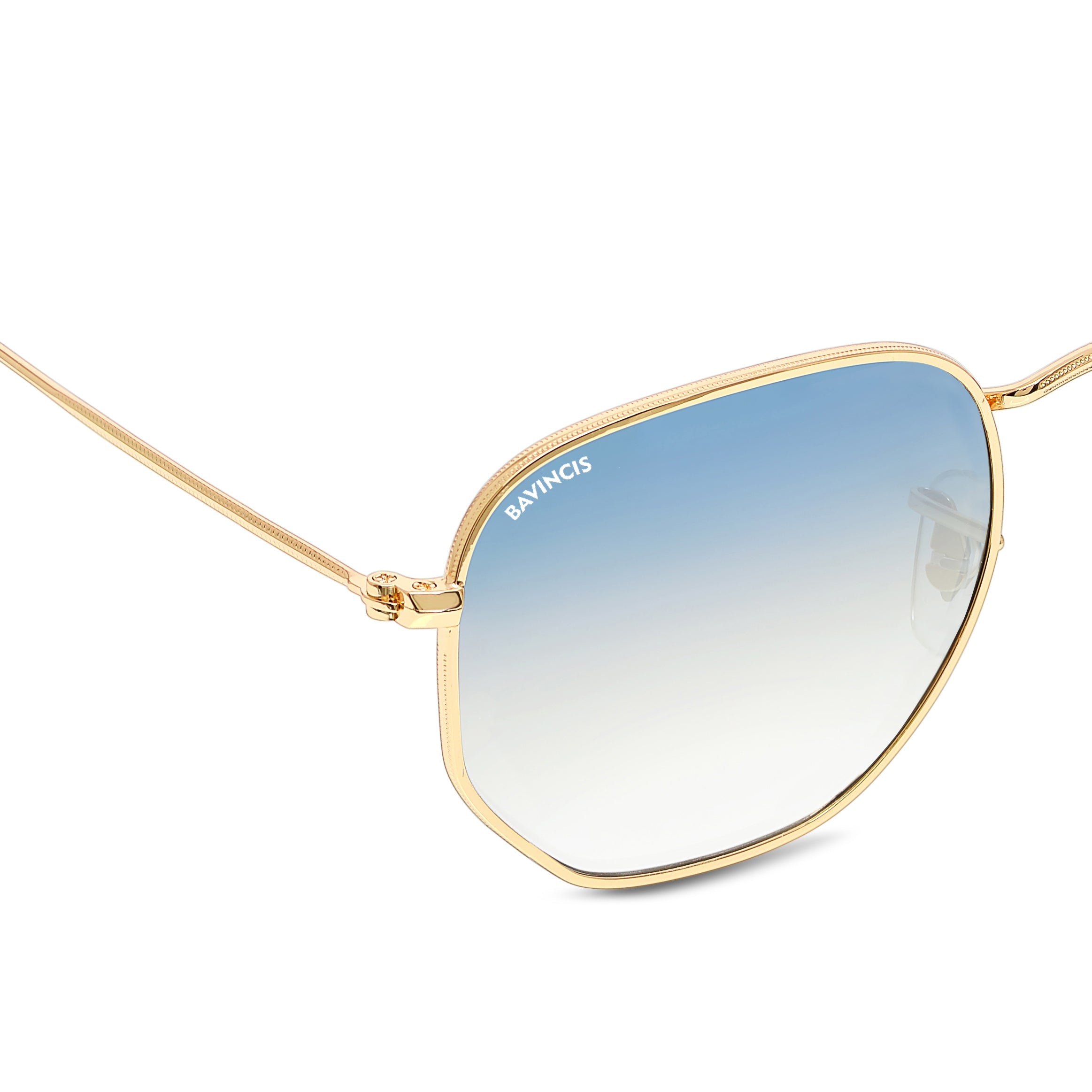 Bavincis Gemini Gold And Blue Gradient Edition Sunglasses