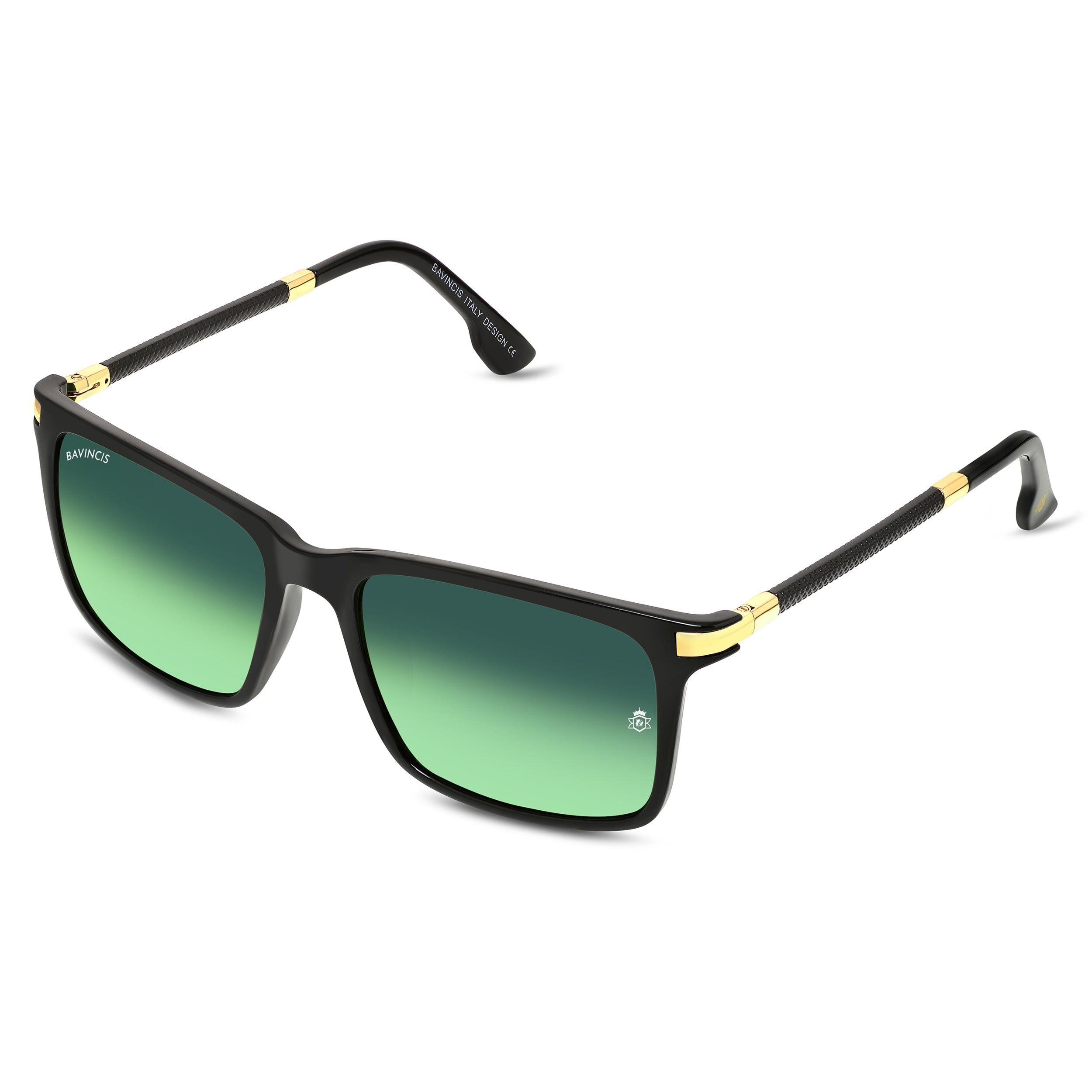 Bavincis Milano Black And Green Gradiant Edition Sunglasses - BAVINCIS