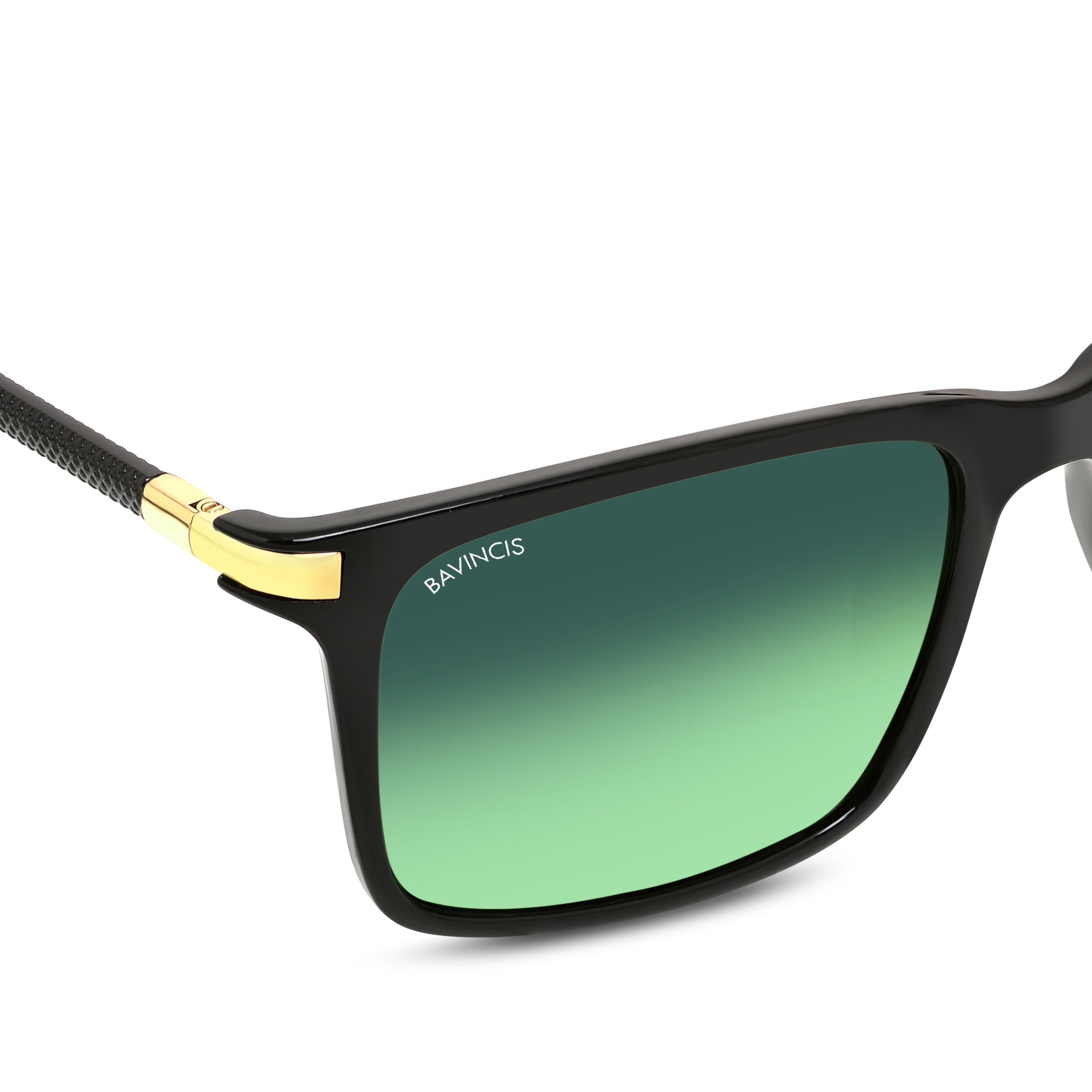 Bavincis Milano Black And Green Gradient Edition Sunglasses