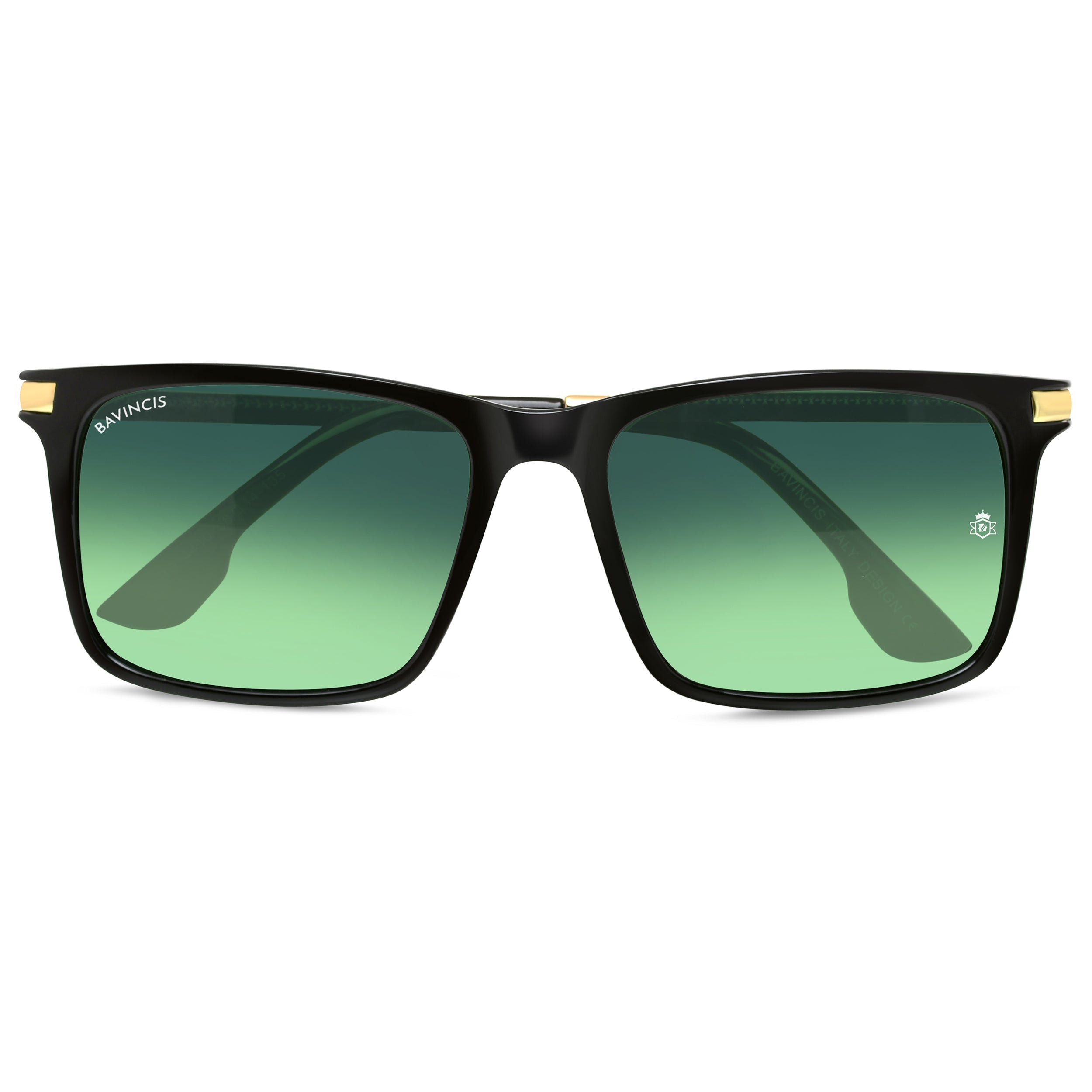 Bavincis Milano Black And Green Gradiant Edition Sunglasses - BAVINCIS