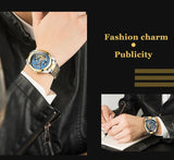 Bavincis Moonaut Gold And Blue I Automatic Watch - BAVINCIS