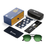 Bavincis Sparkle Black And Green Gradient Edition Sunglasses