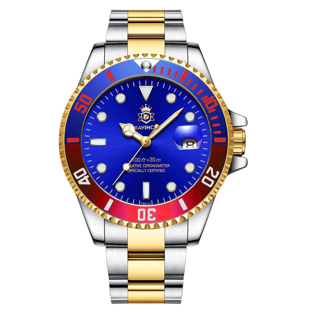 Bavincis Master Blue And Red I Automatic Watch - BAVINCIS