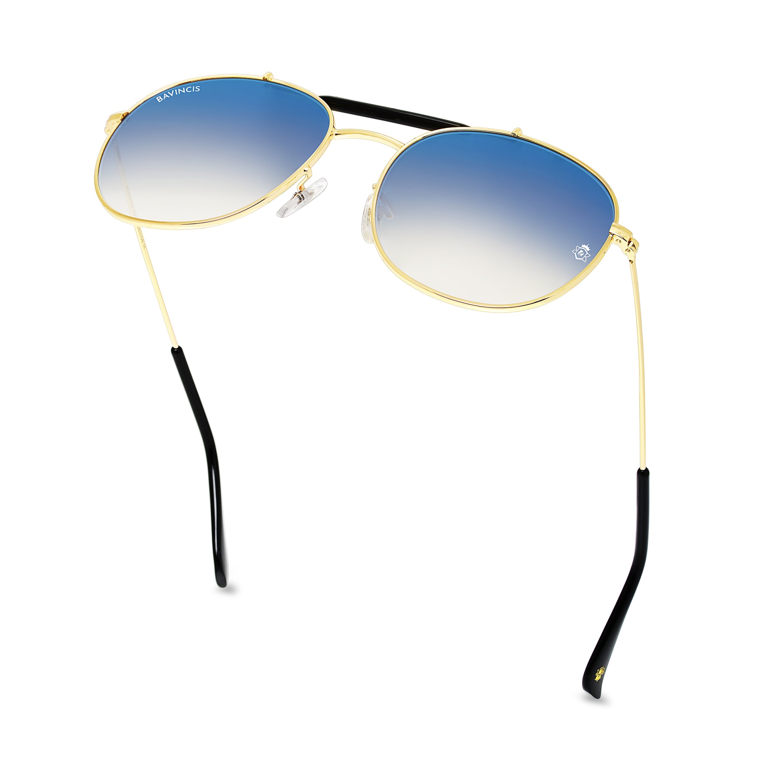 Bavincis Caliber Gold And Blue Gradient Edition sunglasses - BAVINCIS