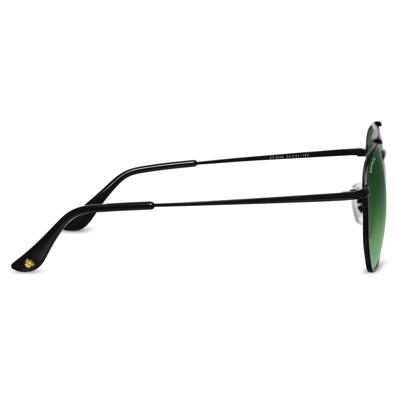Bavincis Sparkle Black And Green Gradient Edition Sunglasses