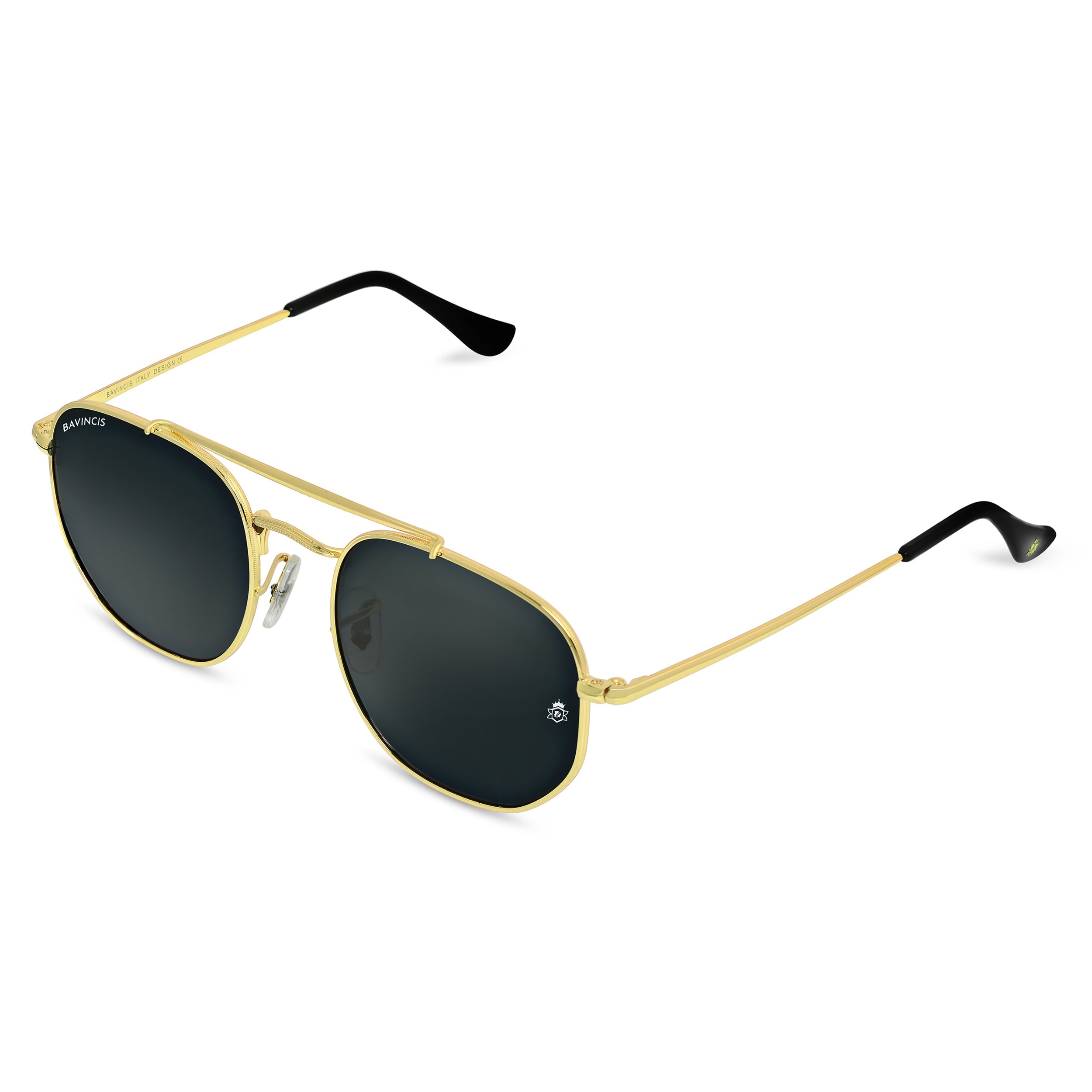 Bavincis Sparkle Gold And Black Edition Sunglasses