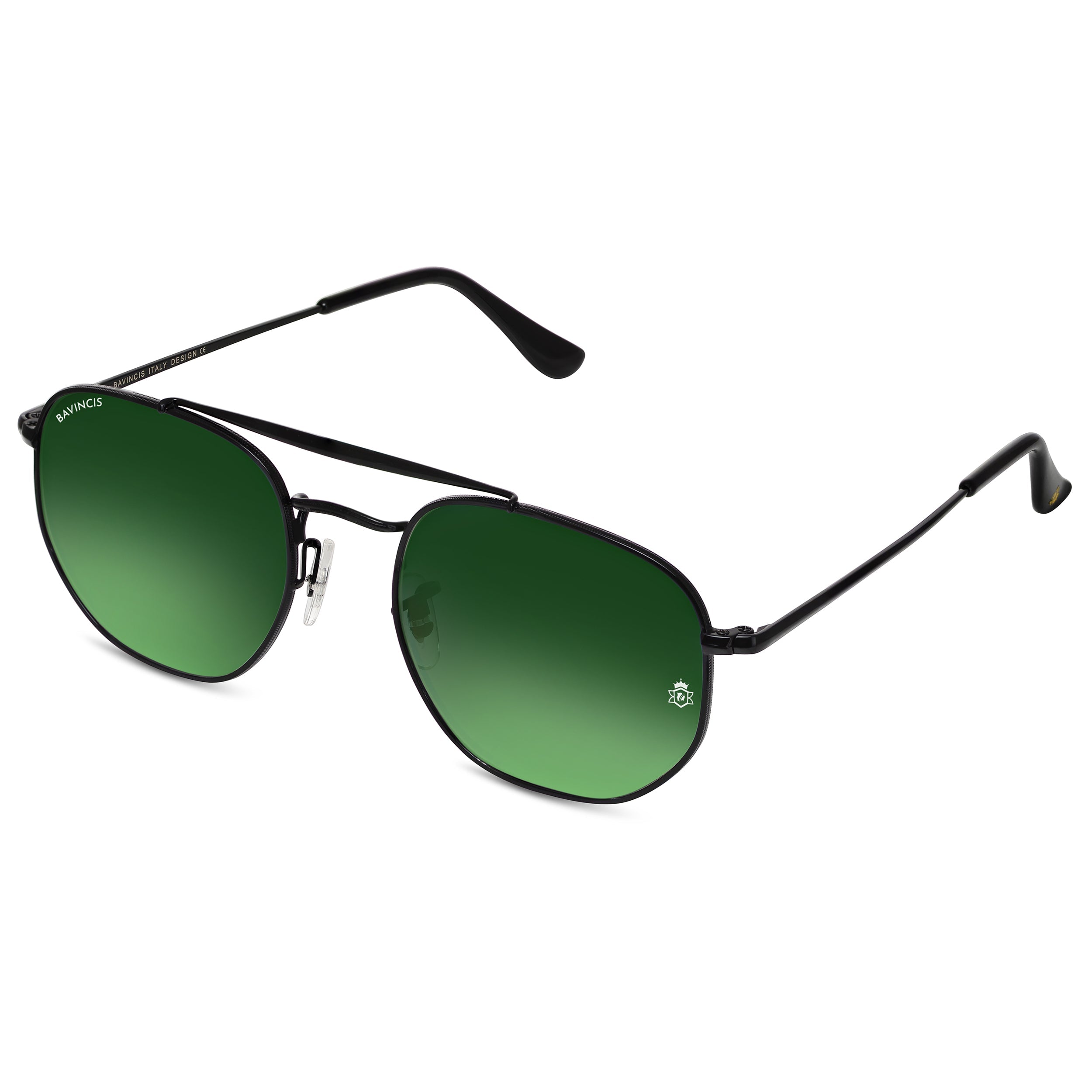 Bavincis Sparkle Black And Green Gradient Edition Sunglasses