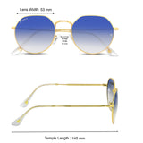 Bavincis Cooper Gold And Blue Gradient Edition Sunglasses