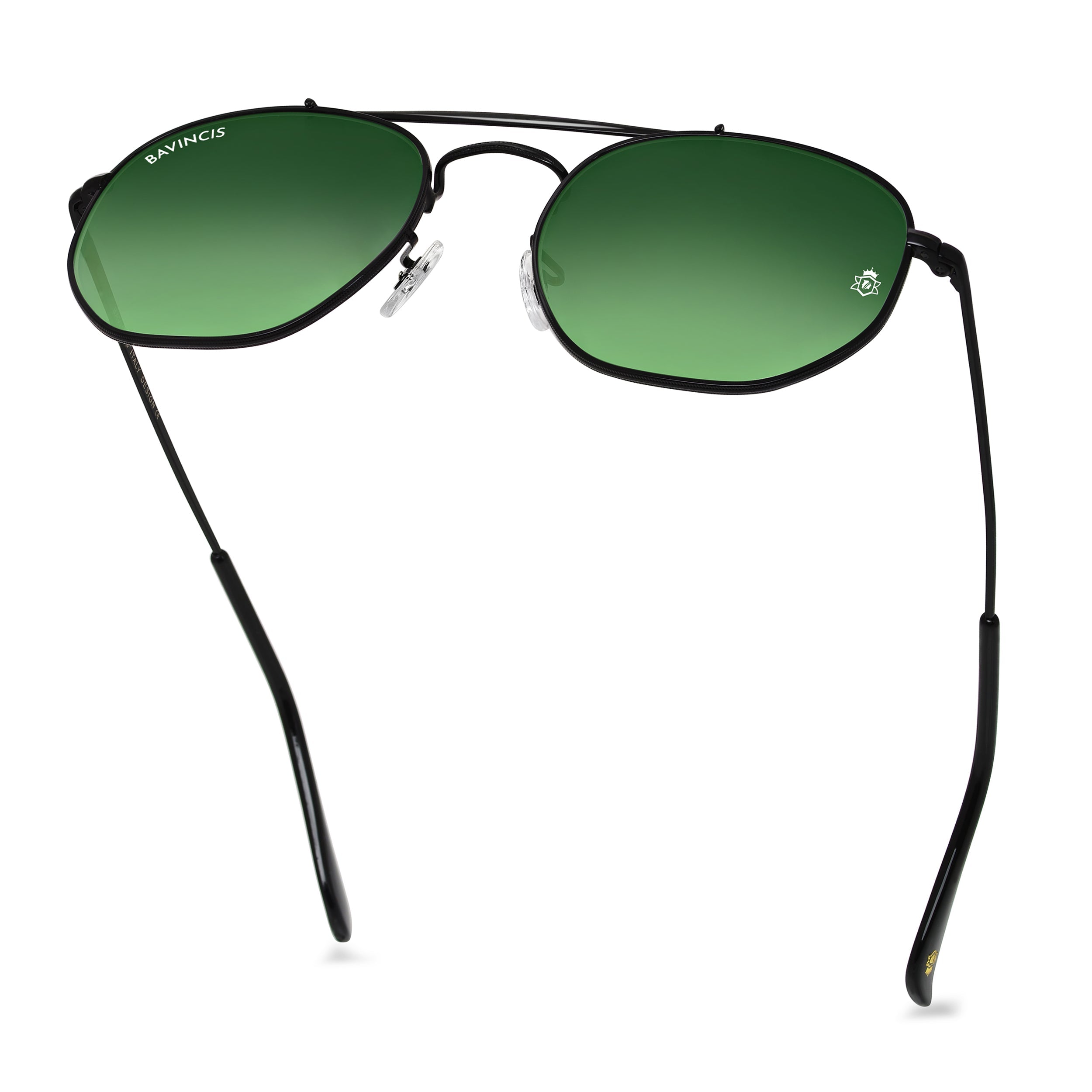 Bavincis Sparkle Black And Green Gradient Edition Sunglasses