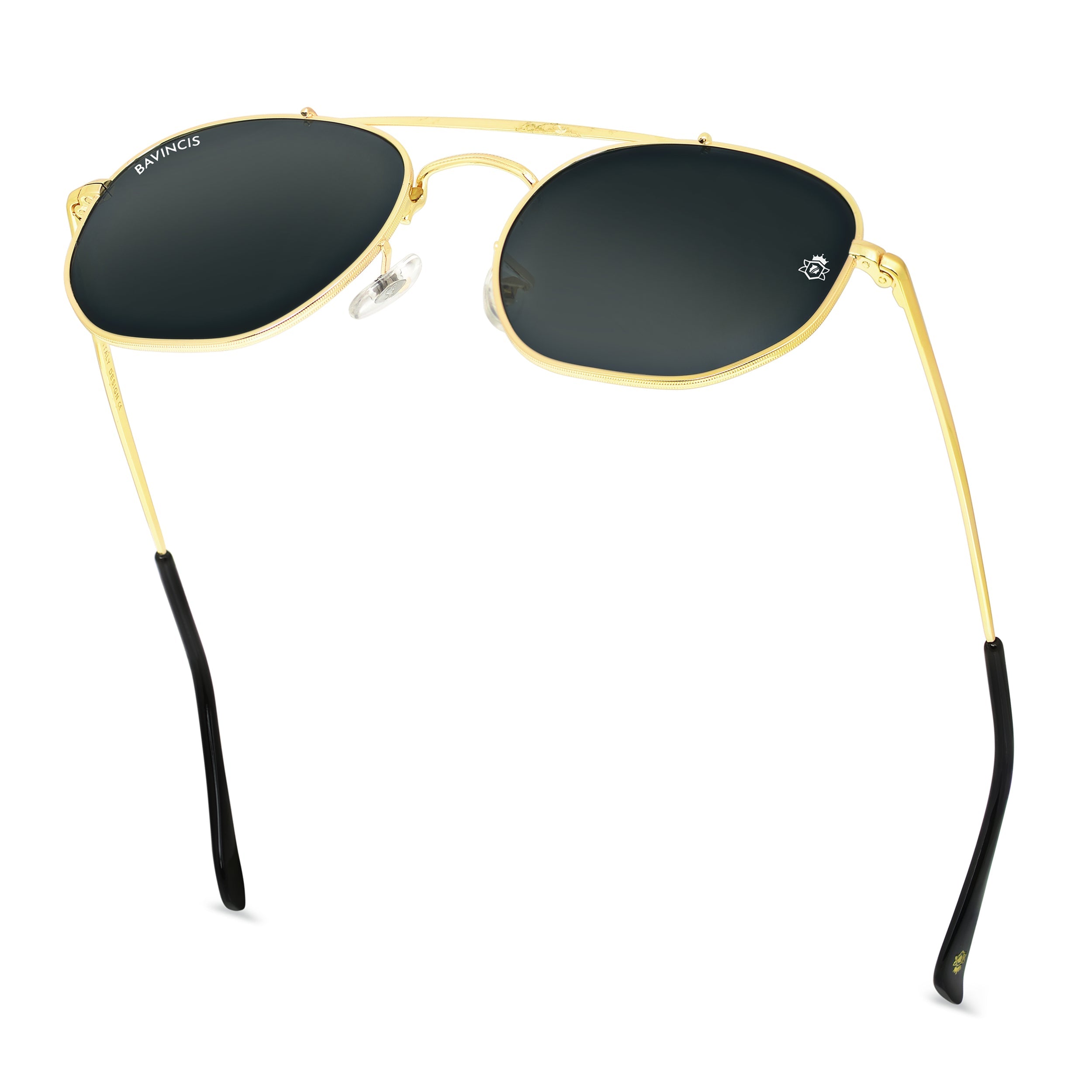 Bavincis Sparkle Gold And Black Edition Sunglasses