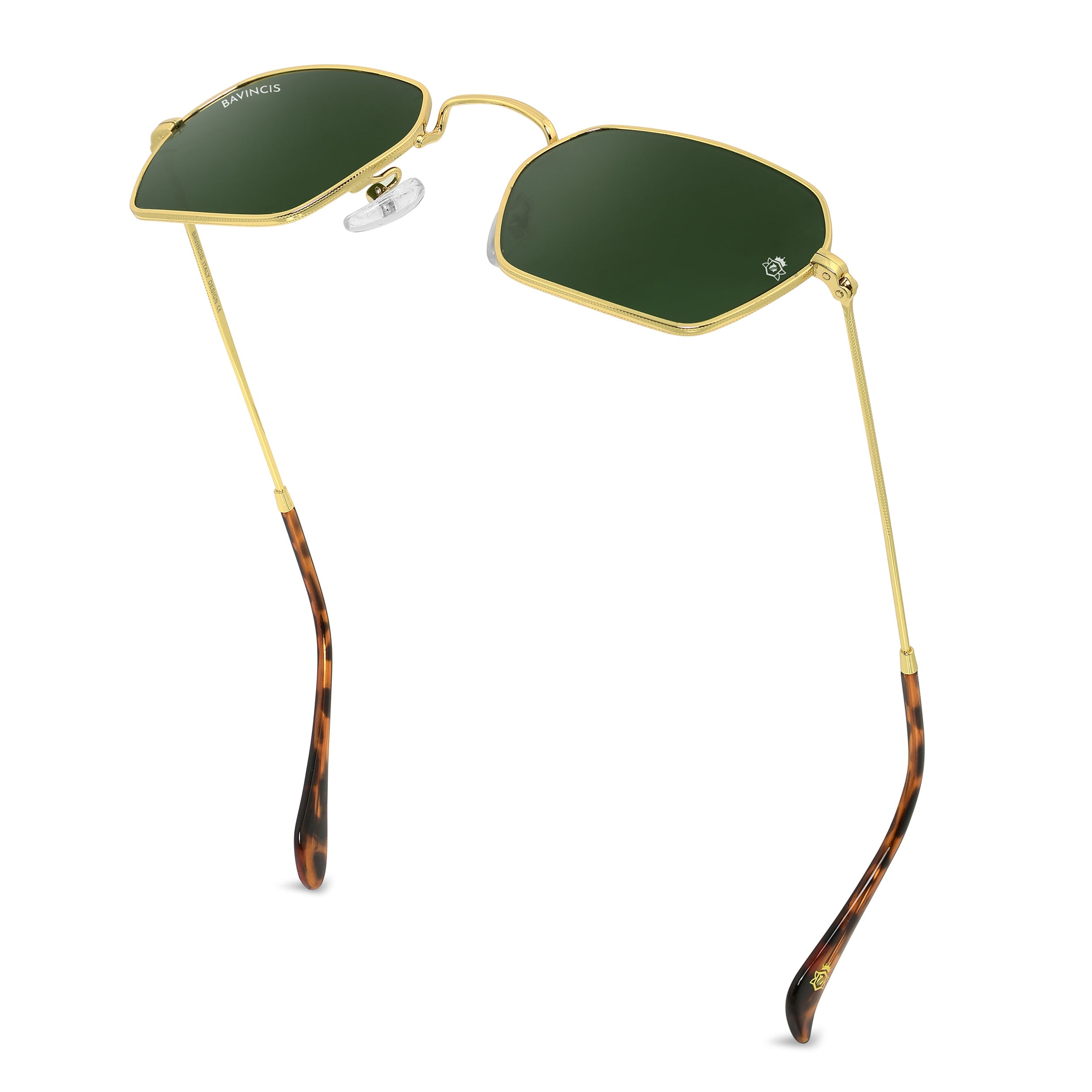 Bavincis Delight Gold And Green Edition Sunglasses