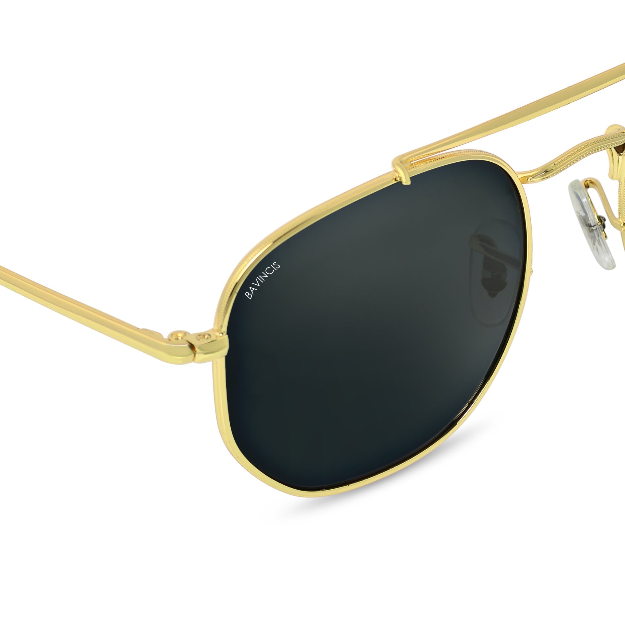 Bavincis Sparkle Gold And Black Edition Sunglasses