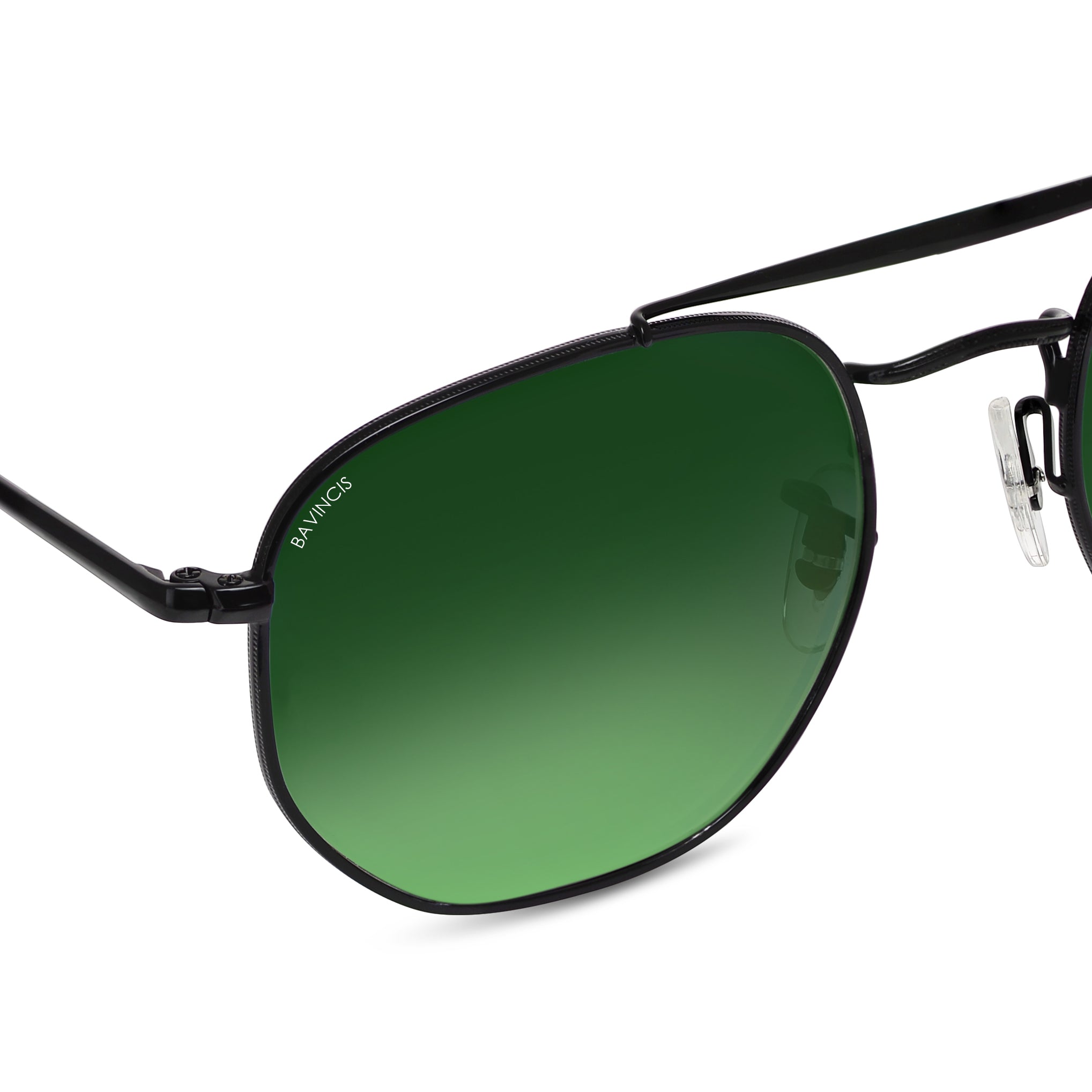 Bavincis Sparkle Black And Green Gradient Edition Sunglasses