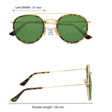 Bavincis Joyce T.Gold And Green Edition sunglasses - BAVINCIS