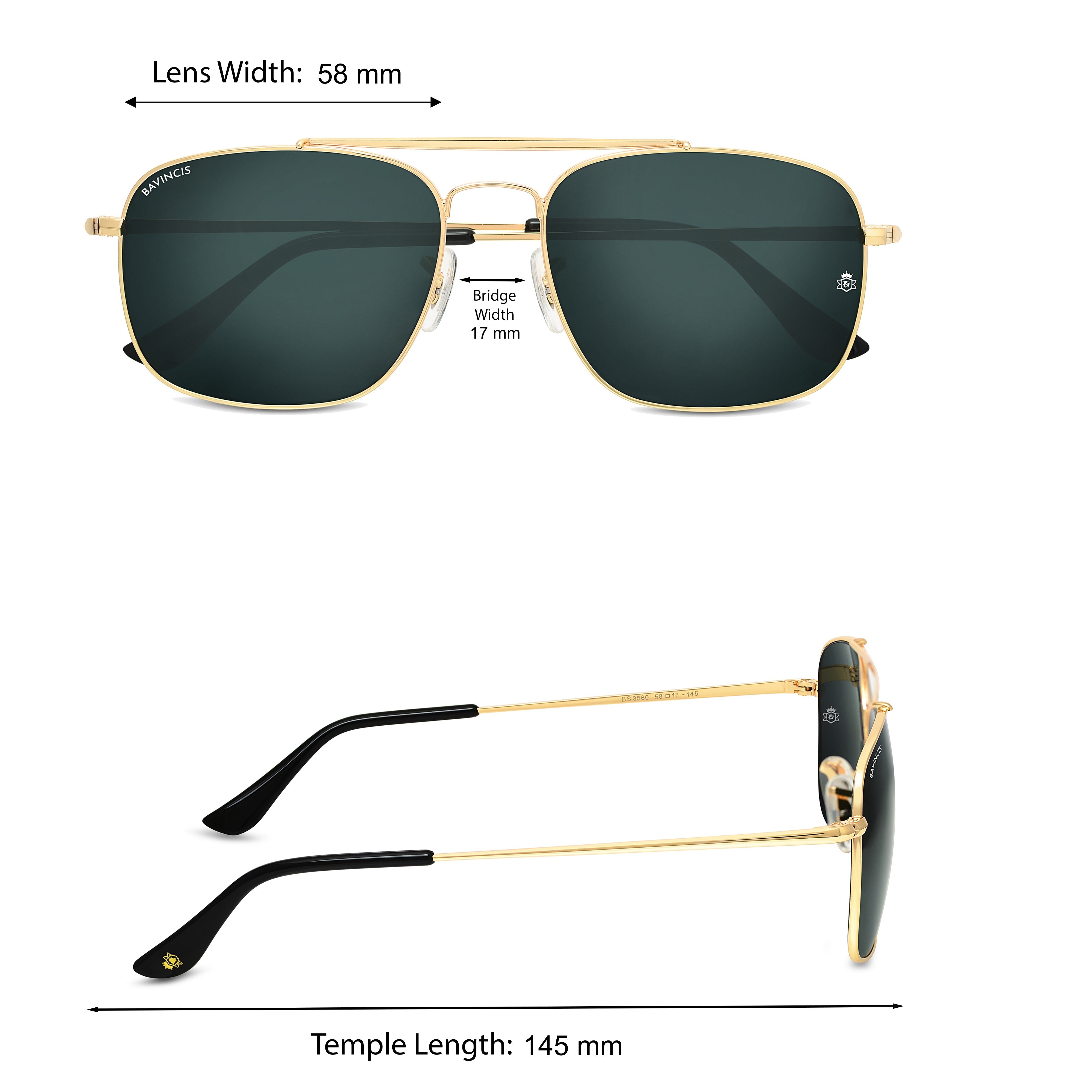 Bavincis Linford Gold And Black Edition Sunglasses - BAVINCIS