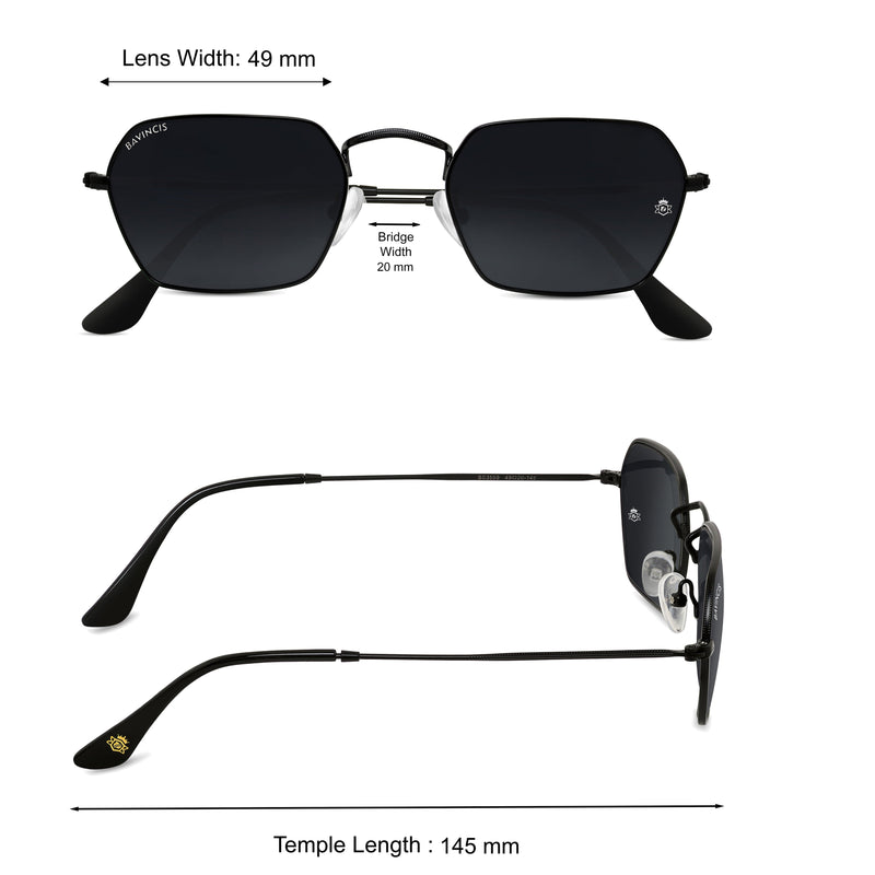Bavincis Delight  Black And Black Edition Sunglasses