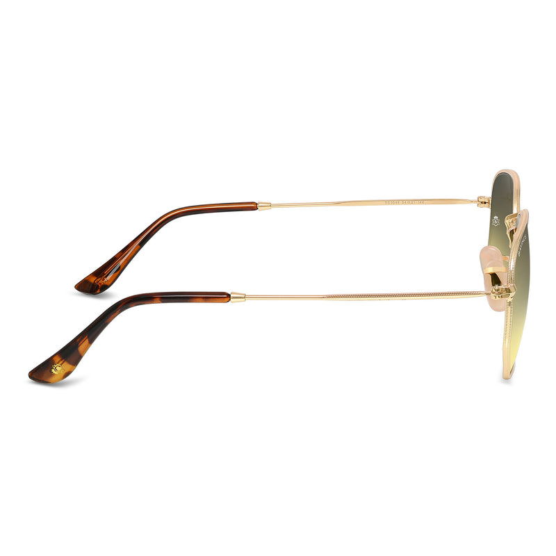 Bavincis Gemini Gold And Green Gradient Edition Sunglasses