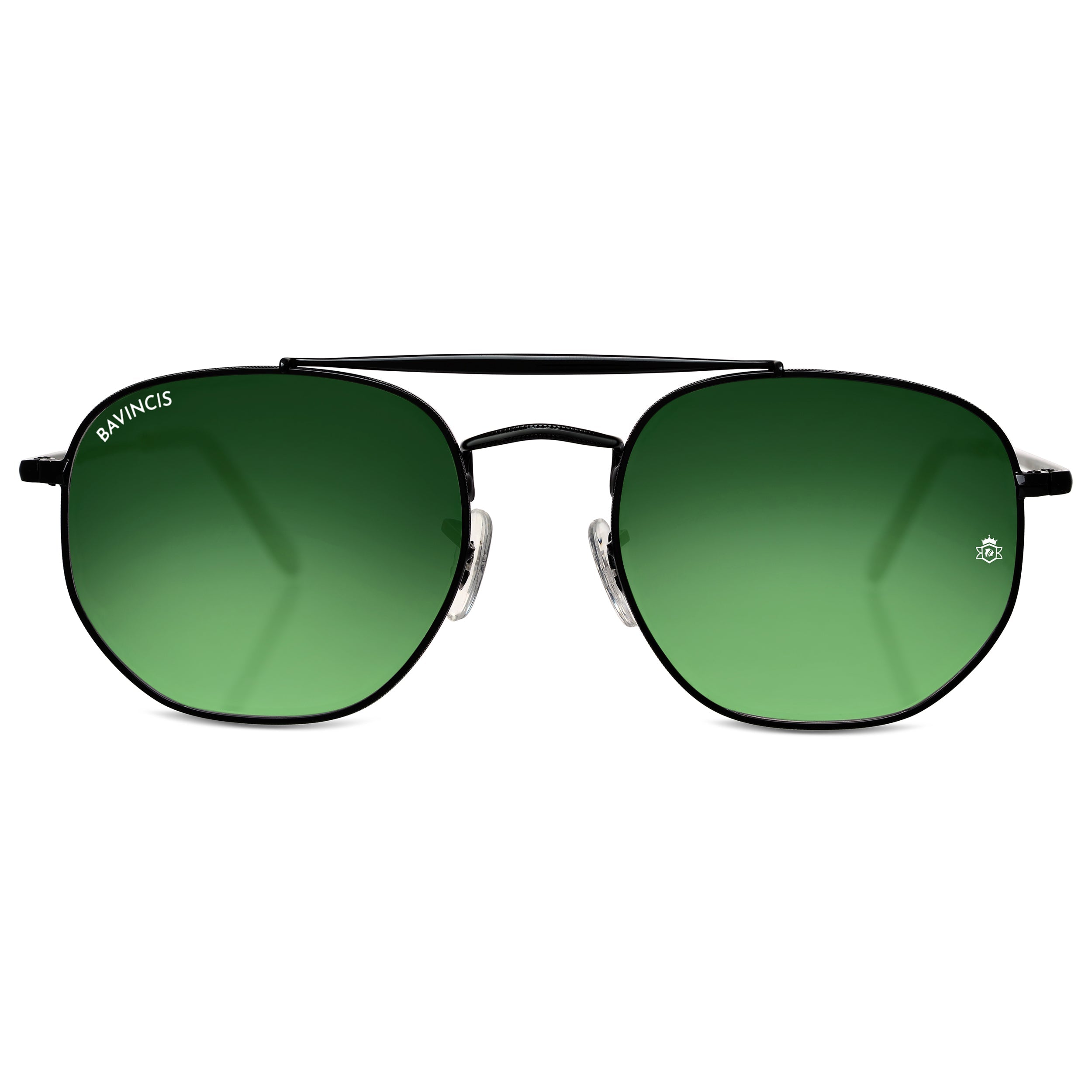 Bavincis Sparkle Black And Green Gradient Edition Sunglasses