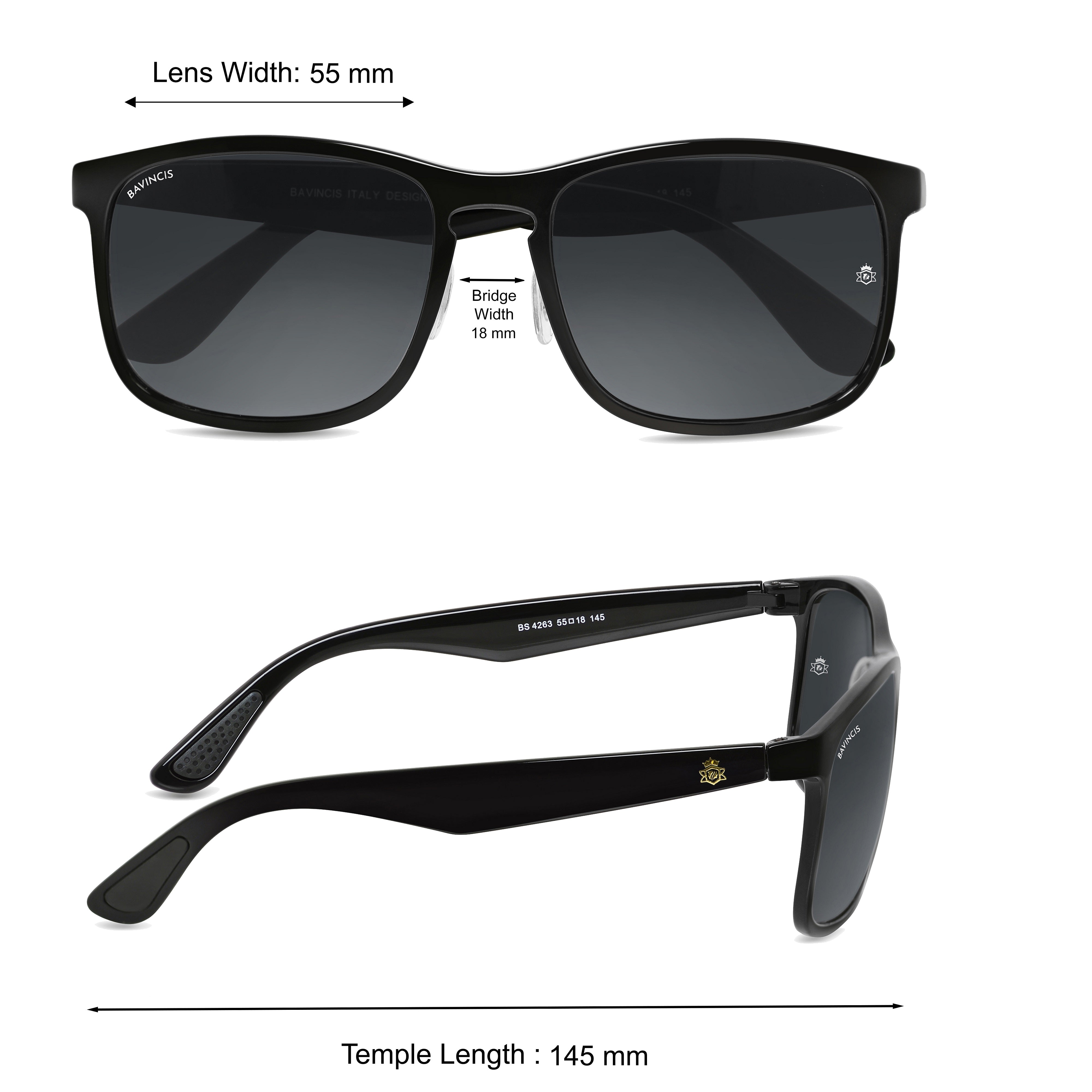 Bavincis Austen Black And Black Edition Sunglasses